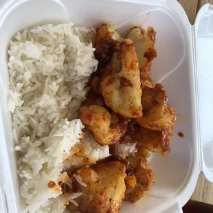 Go I Manchurian (spicy fried cauliflower)