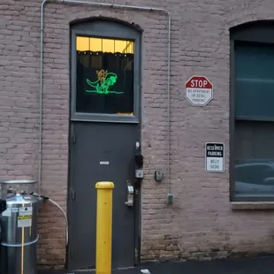 The dinosaur above the door