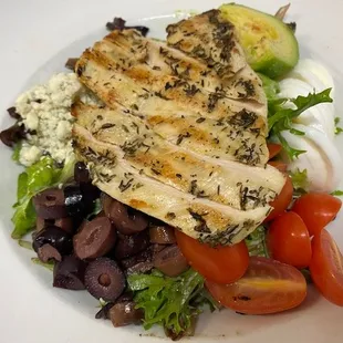 Our salads are made fresh!  Grilled Chicken or Grilled Salmon cooked to order!