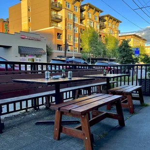 Outdoor seating available