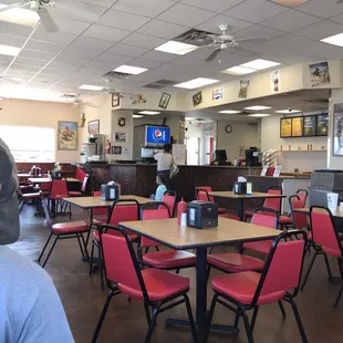Inside restaurant dining area. Very clean and well kept