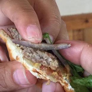 Paper thin patty, too expensive to only be able to taste the bread