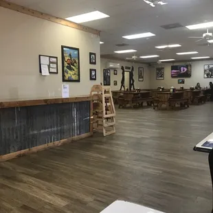 the inside of the restaurant