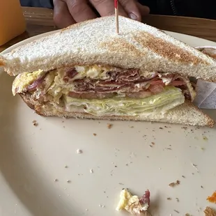 Pastrami &amp; Egg Breakfast Sandwich