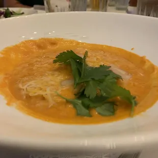 Delicious enchilada soup