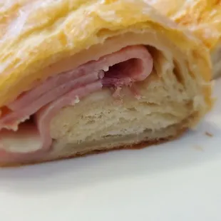 Ham and cheese croissant. So good