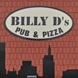 a brick building with a sign that says billy d's pub and pizza
