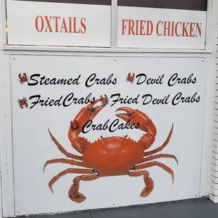 a sign for the restaurant