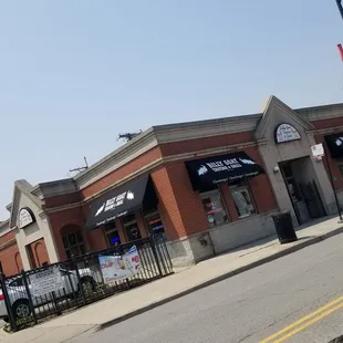 outside