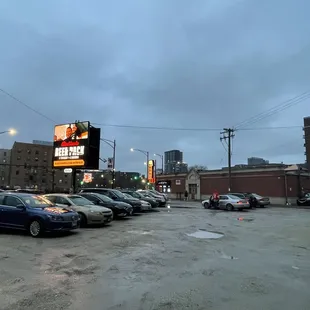 Parking lot ( we parked at Billy Goat , and walked to the game after eating dinner here)
