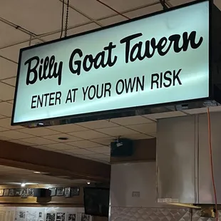 Inside sign