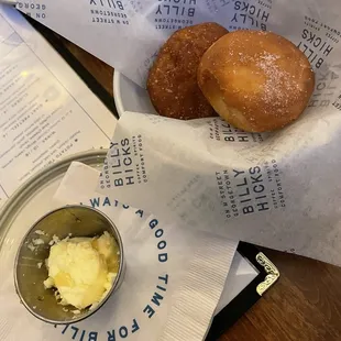 Bread topped with sugar