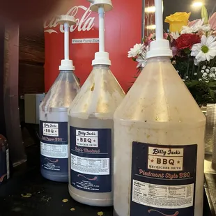 Some of the sauces available