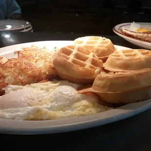 waffles, food