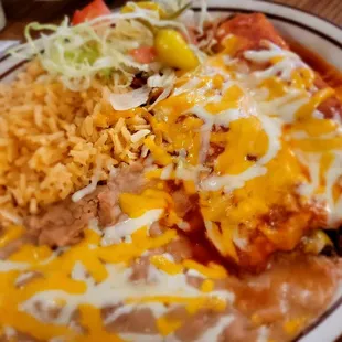 Enchilada plate