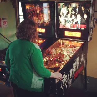 Two of the five pinball tables they had when we visited Billy Ray&apos;s