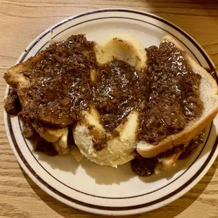 Open Faced Roast Beef
