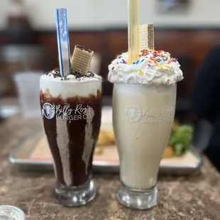 Milkshakes were good, not thick