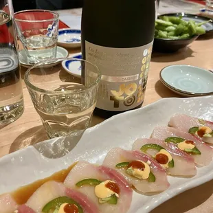 Yellowtail Jalapeños appetizer which I love!