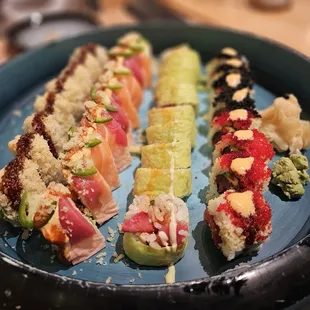 Four specialty rolls