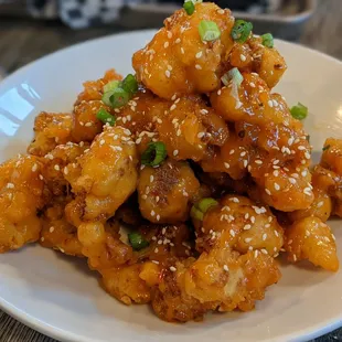 a plate of food on a table