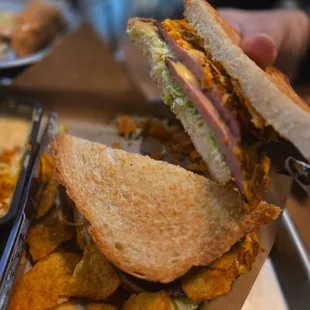 Fried Bologna Sandwich