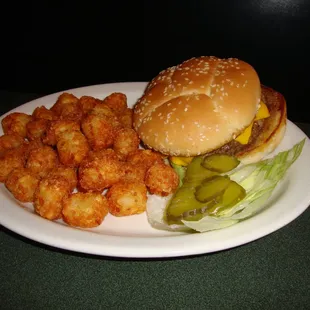Burgers are made with fresh hamburger, not frozen, putting them ahead of most bars.