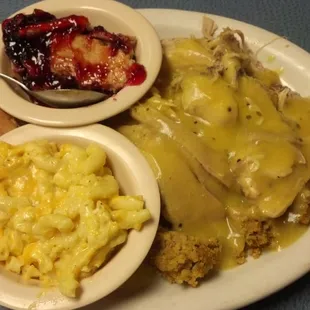 Turkey &amp; Dressing with your choice of bread and 2 sides.