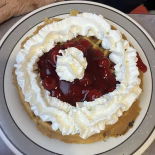 Pecan cherry waffle