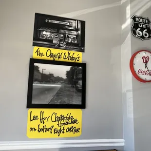 a few of the signs on the wall