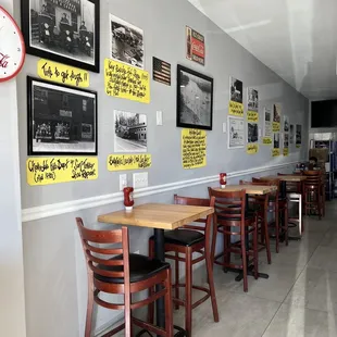 tables and chairs