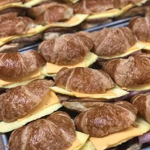 Croissant sandwiches