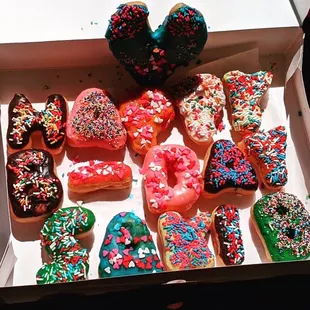 a box of assorted donuts