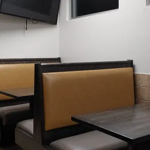 a corner of a restaurant