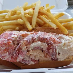 Lobster Roll for $25. Delicious! Worth the detour.