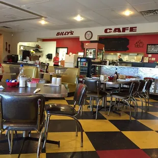 Fun retro decor. Very surprising since they are located in a strip building.