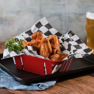 Buffalo Chicken Wings and Light Beer
