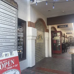 the entrance
