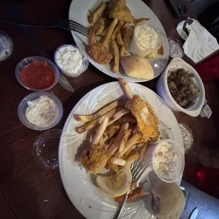 Amazing seafood! We had 2 types of fish and shrimp. All delicious!