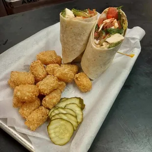 Rockford Wrap with tater tots