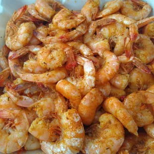 2.5 lbs of fresh steamed medium shrimp 04/20/2021