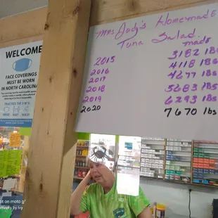 Mrs. Judy&apos;s Homemade Tuna Salad count over the years! Must be pretty good. I grabbed some too! 04/20/2021