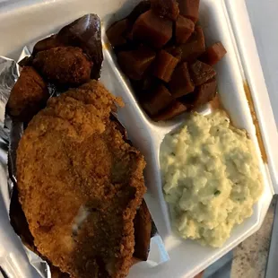 Fried catfish platter