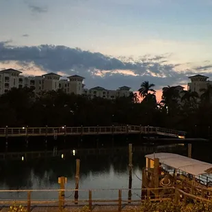 Back of restaurant view