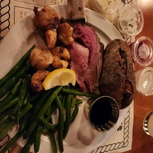 &quot;Surf n turf&quot; meal