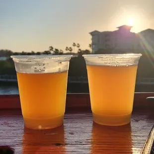 Beer, sunset and live music!