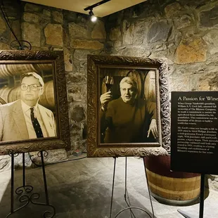Vanderbilt's grandson, William A.V. Cecil (left) &amp; Philippe Jourdain, the winery's first winemaker