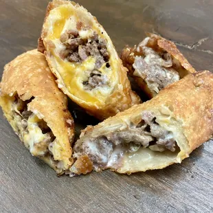 Handmade Philly Cheesesteak Rolls!