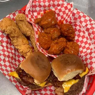 Try our BIm Bam Sampler! Our sliders are the best!