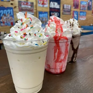 Hand dipped milkshakes!